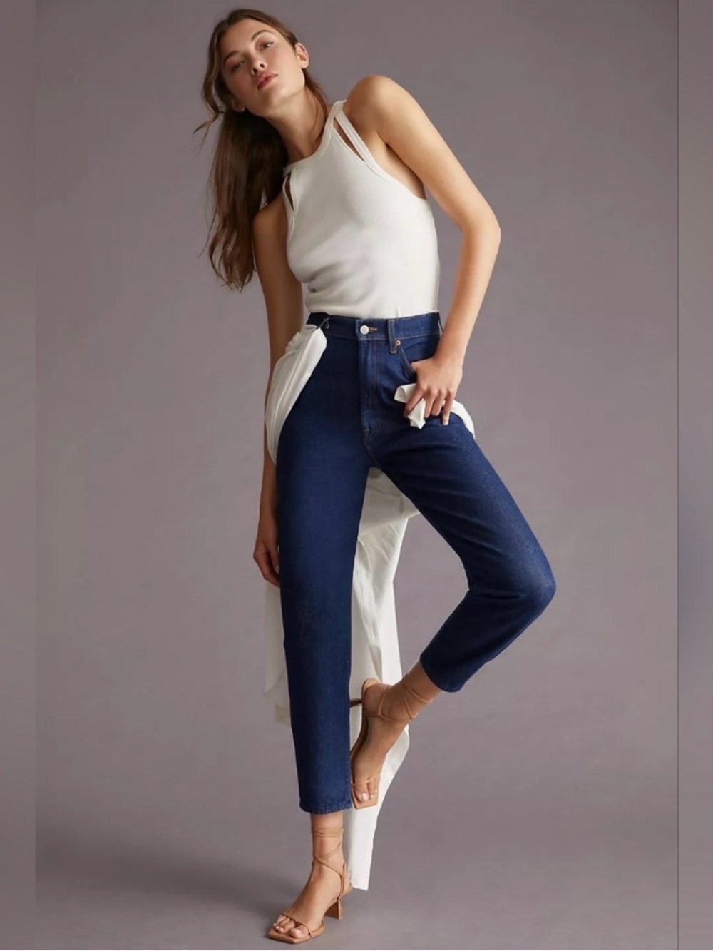 MOTHER SNACKS HW Twizzy Ankle-Cold Brew Size 26